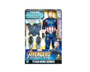 FIGURA DE ACCIÓN DEL CAPITÁN AMÉRICA TITAN HERO DE MARVEL AVENGERS